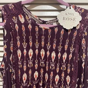 Knox Rose Gauze Dress, Size Large NWT